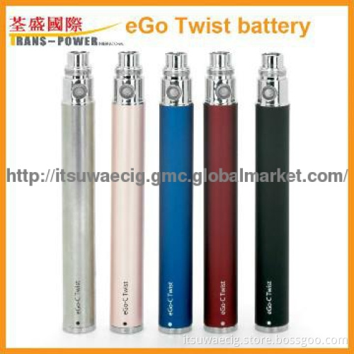 2031 most popular e-cig ego twist battery voltage bottom High quality